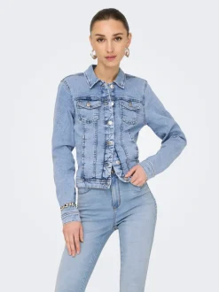 Best ONLTINA Denimjakke Dame Jakker Og Frakker|Double Denim