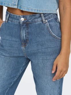 Best ONLTROY Høj talje Carrot fit Ankellængde Jeans Dame Jeans|Jeans