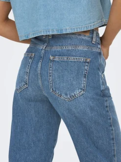 Best ONLTROY Høj talje Carrot fit Ankellængde Jeans Dame Jeans|Jeans