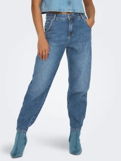 Best ONLTROY Høj talje Carrot fit Ankellængde Jeans Dame Jeans|Jeans