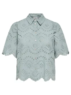 New ONLVALAIS Skjorte Dame Toppe|Skjorter