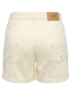 Clearance ONLVEGA Høj talje Mom fit Shorts Dame Shorts|Double Denim