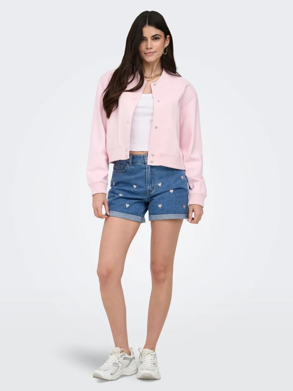 Online ONLVEGA Høj talje Mom fit Shorts Dame Shorts|Double Denim