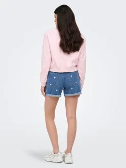Online ONLVEGA Høj talje Mom fit Shorts Dame Shorts|Double Denim
