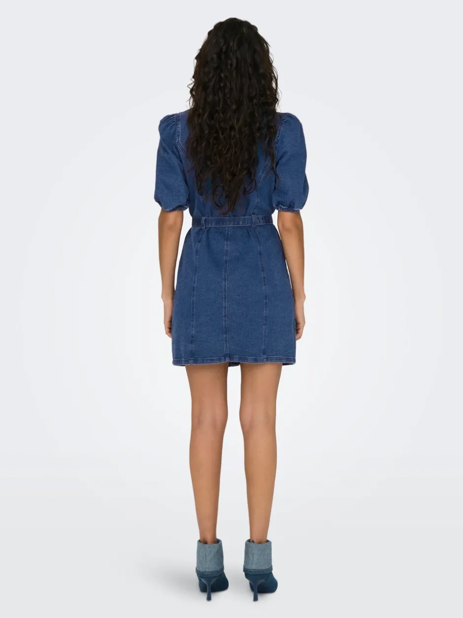 Best ONLVIBBE Kort kjole Dame Kjoler|Double Denim
