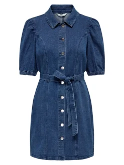 Best ONLVIBBE Kort kjole Dame Kjoler|Double Denim