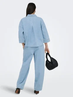 Discount ONLVIX Mellemhøj talje Barrel fit Jeans Dame Jeans|Jeans