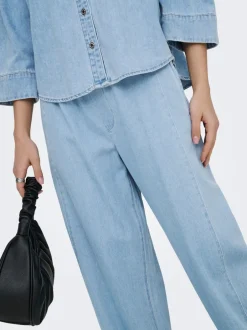 Discount ONLVIX Mellemhøj talje Barrel fit Jeans Dame Jeans|Jeans