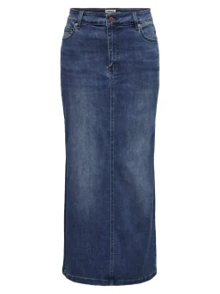 Clearance ONLWALO Denim Denim-nederdel Lang nederdel Dame Nederdele|Denimnederdele