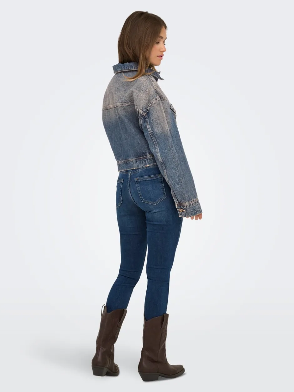 Discount ONLWATTS Denimjakke Dame Jakker Og Frakker|Double Denim