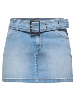 Sale ONLWAUW Denim-nederdel Mininederdel Dame Nederdele|Double Denim