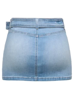 Sale ONLWAUW Denim-nederdel Mininederdel Dame Nederdele|Double Denim