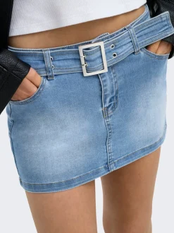Sale ONLWAUW Denim-nederdel Mininederdel Dame Nederdele|Double Denim