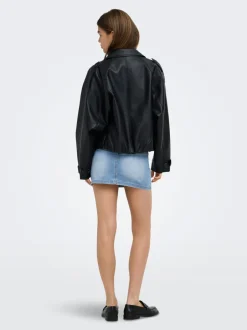 Sale ONLWAUW Denim-nederdel Mininederdel Dame Nederdele|Double Denim