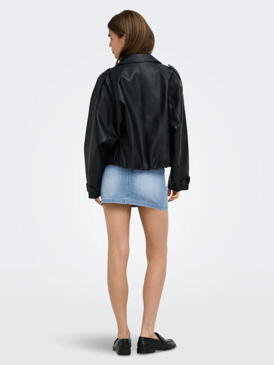 Sale ONLWAUW Denim-nederdel Mininederdel Dame Nederdele|Double Denim