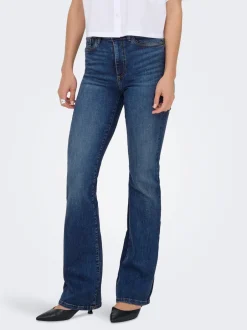 Hot ONLWAUW Høj talje Flared fit Jeans Dame Jeans|Jeans