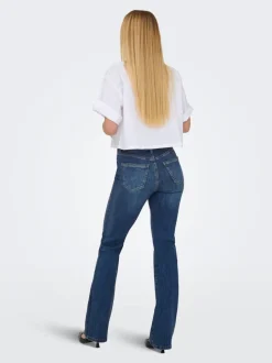 Hot ONLWAUW Høj talje Flared fit Jeans Dame Jeans|Jeans