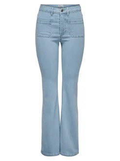 Best ONLWAUW Høj talje Flared fit Jeans Dame Jeans|Jeans