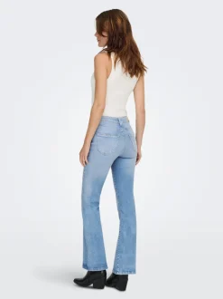 Discount ONLWAUW Høj talje Flared fit Jeans Dame Jeans|Jeans