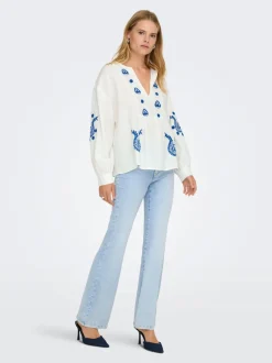 Best ONLWAUW Høj talje Flared fit Jeans Dame Jeans|Jeans