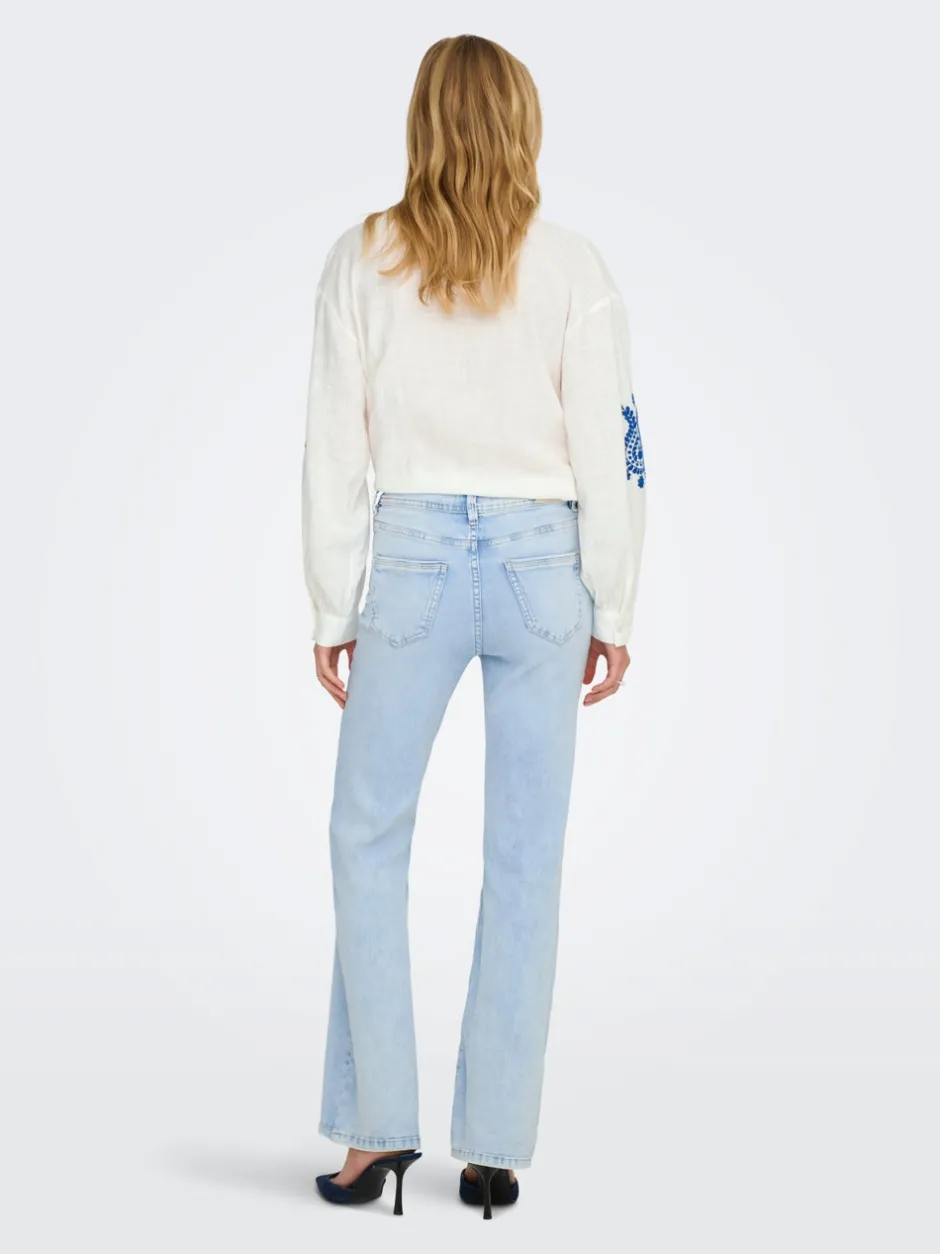 Best ONLWAUW Høj talje Flared fit Jeans Dame Jeans|Jeans