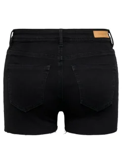 New ONLWAUW Mellemhøj talje Regular fit Denim-shorts Dame Shorts|Double Denim
