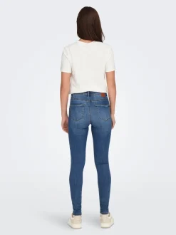 Clearance ONLWAUW Mellemhøj talje Skinny fit Jeans Dame Jeans|Jeans
