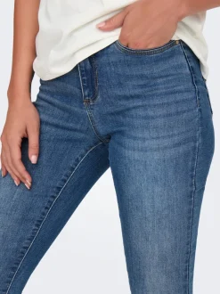 Clearance ONLWAUW Mellemhøj talje Skinny fit Jeans Dame Jeans|Jeans