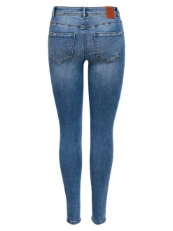 Clearance ONLWAUW Mellemhøj talje Skinny fit Jeans Dame Jeans|Jeans