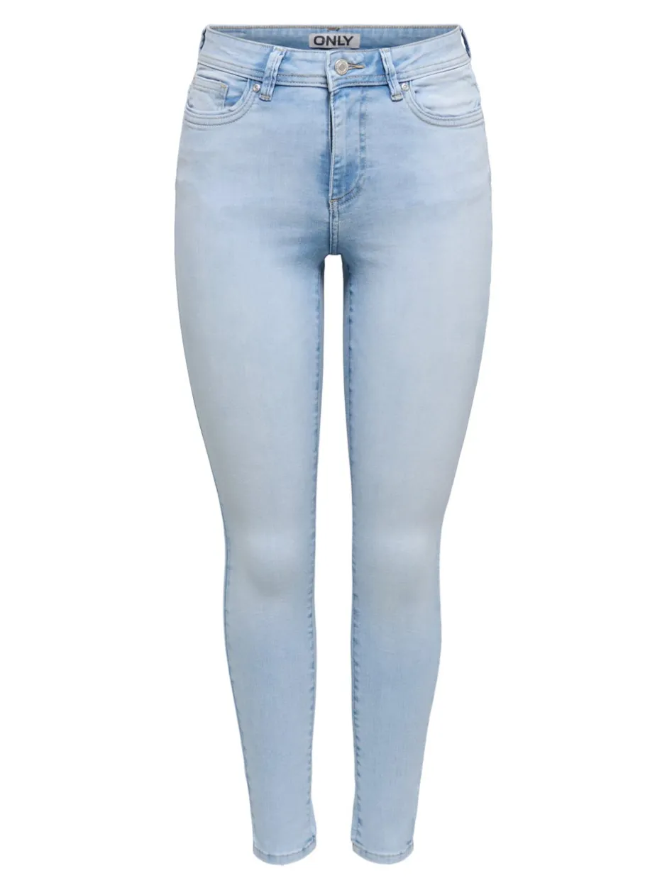 Hot ONLWAUW Mellemhøj talje Skinny fit Jeans Dame Jeans|Jeans