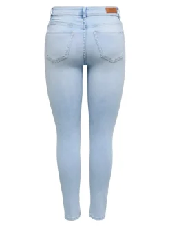 Hot ONLWAUW Mellemhøj talje Skinny fit Jeans Dame Jeans|Jeans
