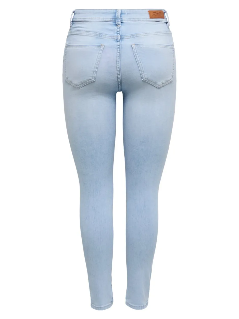 Hot ONLWAUW Mellemhøj talje Skinny fit Jeans Dame Jeans|Jeans
