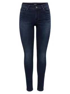 Hot ONLWAUW Mellemhøj talje Skinny fit Jeans Dame Jeans|Jeans