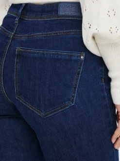 Hot ONLWAUW Mellemhøj talje Skinny fit Jeans Dame Jeans|Jeans