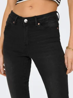 Sale ONLWAUW Mellemhøj talje Skinny fit Jeans Dame Jeans|Jeans
