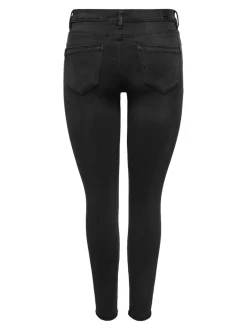 Sale ONLWAUW Mellemhøj talje Skinny fit Jeans Dame Jeans|Jeans