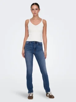 Sale ONLWILLOW Høj talje Slim fit Jeans Dame Jeans|Jeans