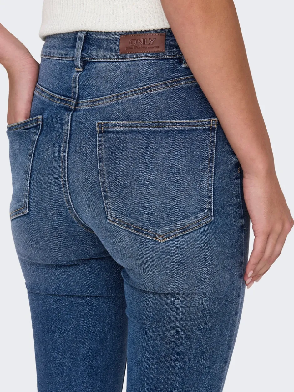 Sale ONLWILLOW Høj talje Slim fit Jeans Dame Jeans|Jeans