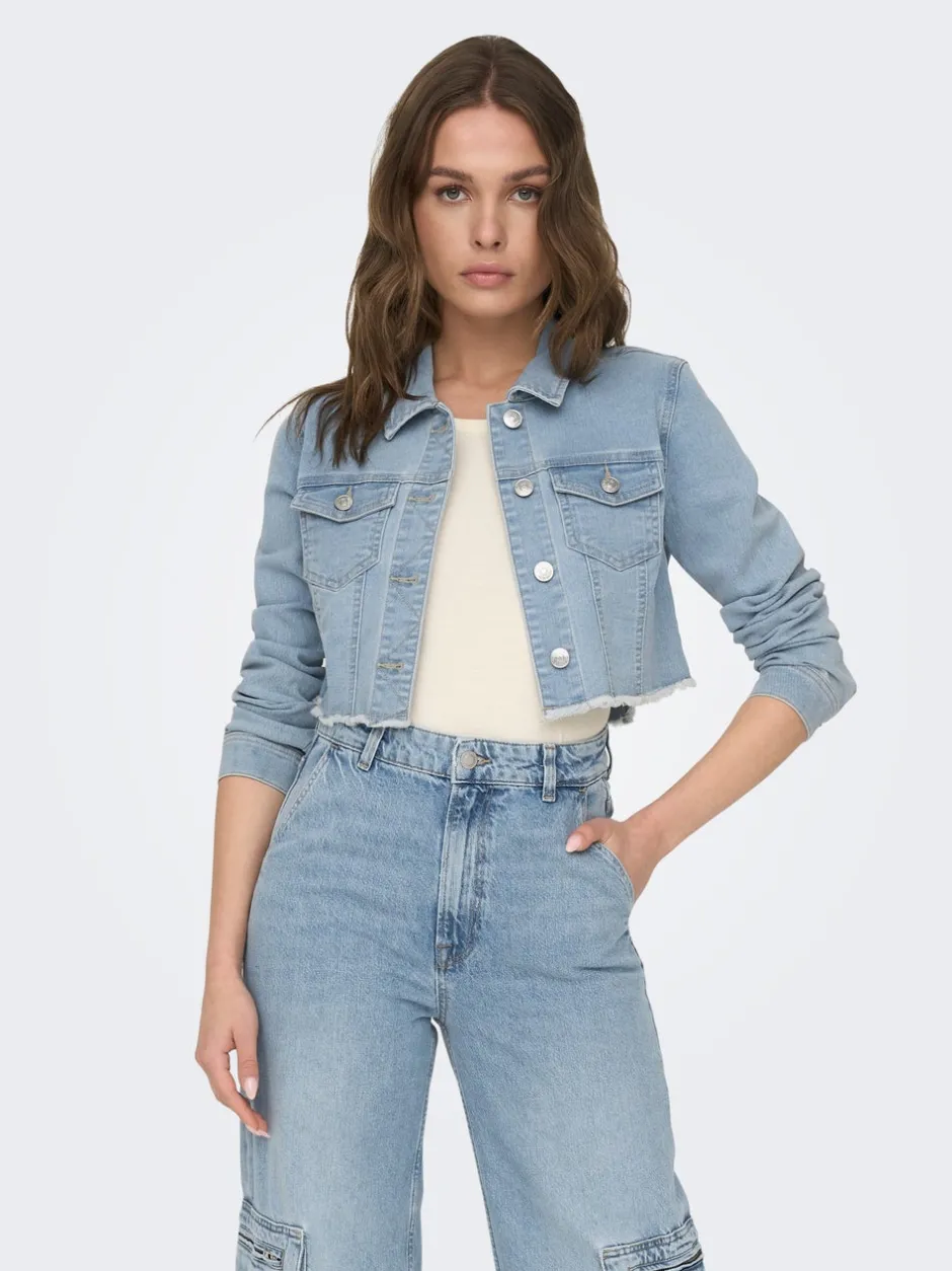 Hot ONLWONDER Denimjakke Dame Jakker Og Frakker|Double Denim
