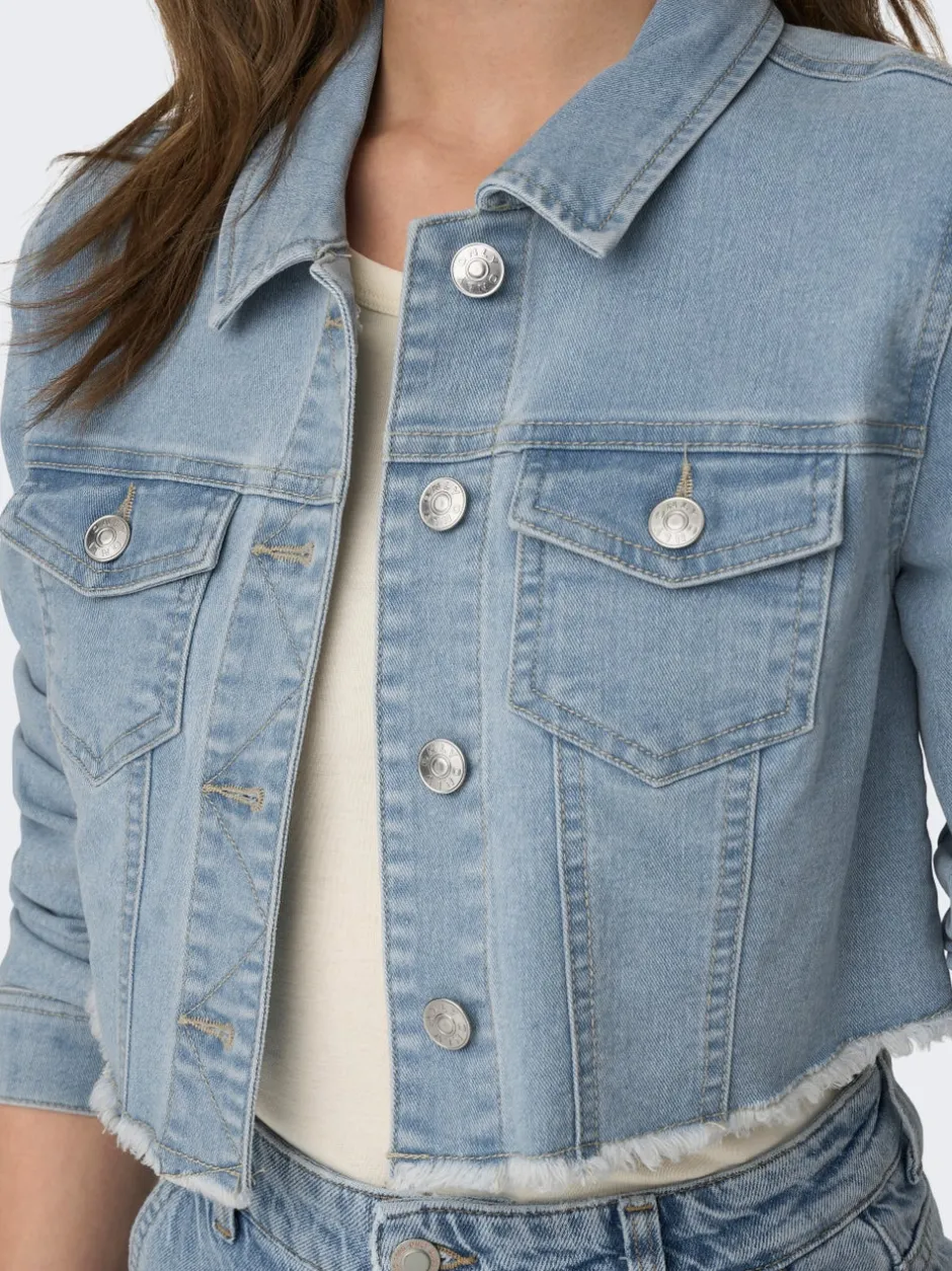 Hot ONLWONDER Denimjakke Dame Jakker Og Frakker|Double Denim
