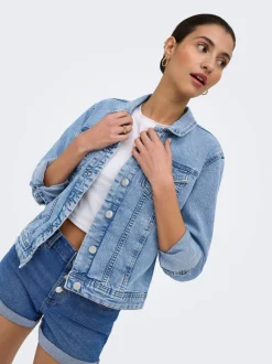 Online ONLWONDER Denimjakke Dame Jakker Og Frakker|Double Denim