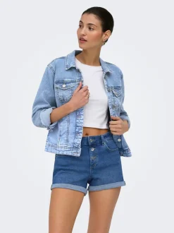 Online ONLWONDER Denimjakke Dame Jakker Og Frakker|Double Denim