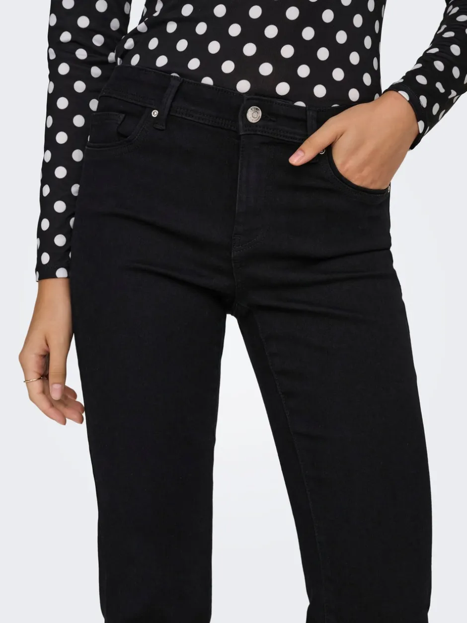 Sale ONLWOW Mellemhøj talje Flared fit Jeans Dame Jeans|Jeans