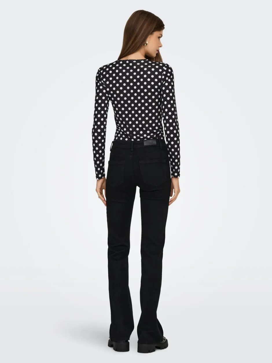 Sale ONLWOW Mellemhøj talje Flared fit Jeans Dame Jeans|Jeans