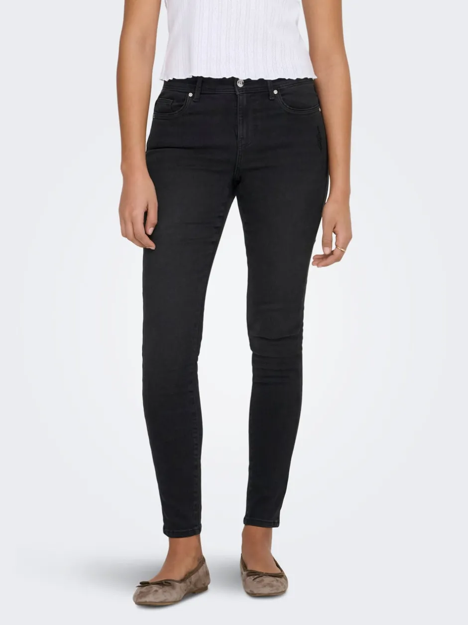 Best ONLWOW Mellemhøj talje Skinny fit Jeans Dame Jeans|Jeans