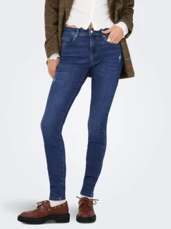 New ONLWOW Mellemhøj talje Skinny fit Jeans Dame Jeans|Jeans
