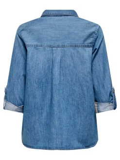 ASMIN Denim-skjorte Dame Double Denim|Skjorter