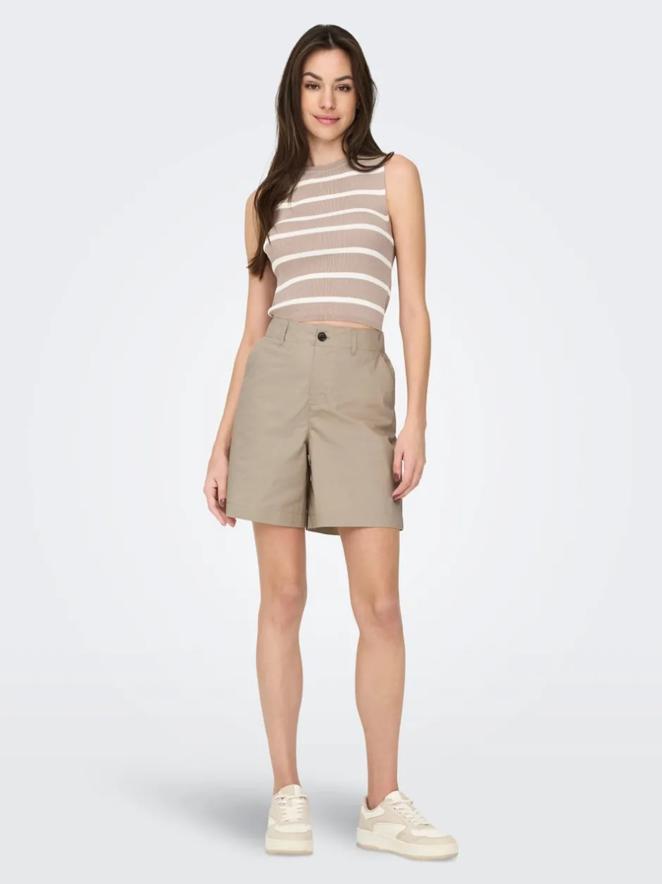 Online ONLZORA Mellemhøj talje Loose fit Bermuda-shorts Dame Shorts