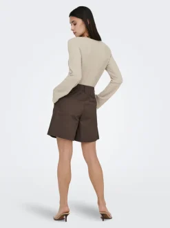 Best ONLZORA Mellemhøj talje Loose fit Bermuda-shorts Dame Shorts
