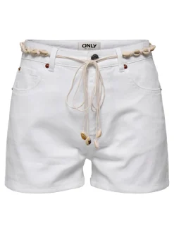 Outlet ONLZUMA Høj talje Regular fit Denim-shorts Dame Shorts|Double Denim